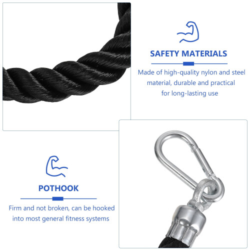 Strength Machine Cable Attachment Nylon Rope 1pc 2