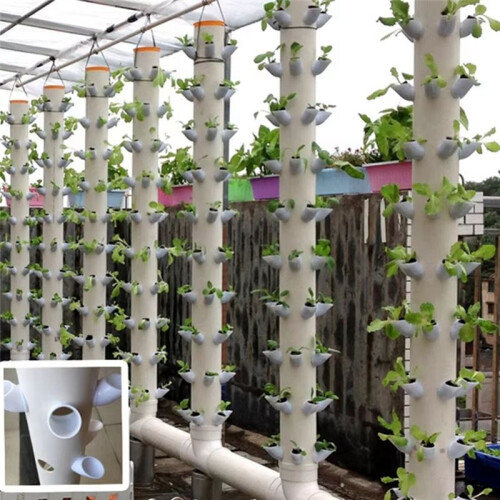 Hydroponic Vertical Tower Container DIY Hydroponic Planting Cup Flower Container Plant Growth Pot Cup 2