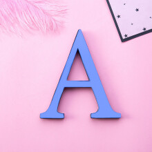 Stickers muraux en acrylique effet miroir 3D Giyblacko (26 lettres)