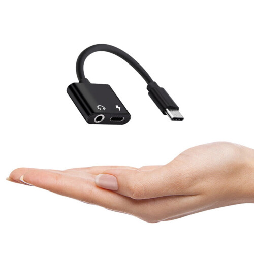 USB-C to 3.5mm Audio Adapter with Mic and Charging Support 1