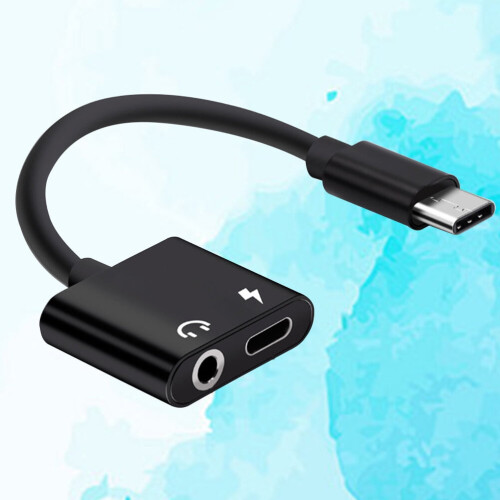 Eease USB-C-Kopfhörer und Ladeadapter 2-in-1 1