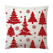 Housse de coussin flocon de neige de Noël pour canapé-lit