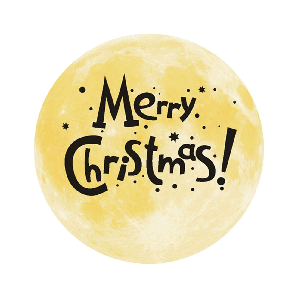 Glow-In-The-Dark Christmas Wall Stickers Moon Tree 12Pcs 901085083271