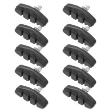 Cykelbromsbelägg gummi 10-set