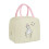 Geïsoleerde canvas lunchtas met grote inhoud 1