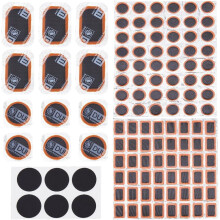 Kit de reparare a peticelor pentru camerele de bicicletă, 5 stiluri, 114 buc.