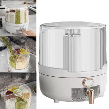 Dispensador de alimentos Giyblacko360 para arroz y granos