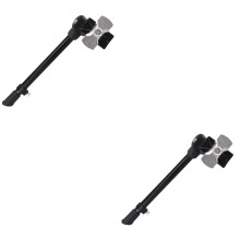 Suport bicicletă reglabil, lateral, 2 buc., negru