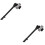 Bike Kickstand Adjustable Sidestay 2 pcs Black 1