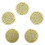 5PCS Polarization  Disk MWO Optical Disk Multi-Wave Oscillator Ornaments Lakhovsky  Disc Pendant Yellow 1