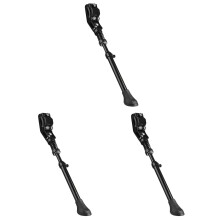 Conjunto de 3 suportes ajustáveis para estacionamento de bicicletas elétricas.