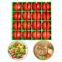Coupe-raisins et tomates cerises avec porte-récipients 16