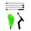Gutter Cleaning Tools Telescopic Gutter Cleaner with 4Section Pole Reliable Gutter Cleaner Tool for Cleaning Leaves 1.8m 2
