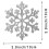 Ensemble de 6 pendentifs flocons de neige pour les décorations de Noël 6