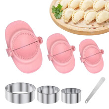 Juego para hacer empanadillas con 3 moldes, 3 cortadores y relleno.