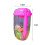 Copo transparente para salada com tampa e garfo, 500ml 5