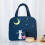 Geïsoleerde canvas lunchtas met grote inhoud 7