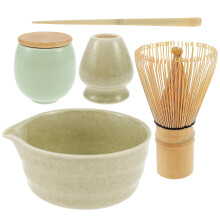 Service à thé matcha de style japonais avec cuillère doseuse
