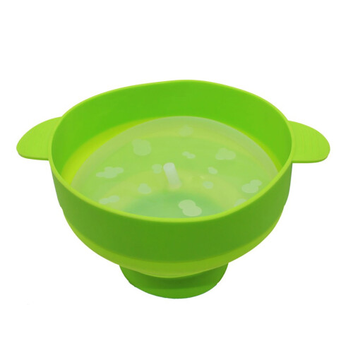 Seau à popcorn pliable pour micro-ondes