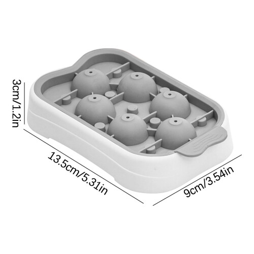 Silikonová mini miska na led s víkem, 6 dutin 1