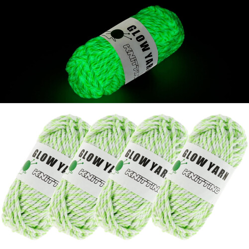 Selvlysende garn4 ruller27 meter myk polyester2