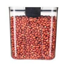 Juego de 4 recipientes herméticos para almacenar alimentos, harina y azúcar.