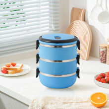 Edelstahl-Lunchbox mit gebogenem Griff (1 Stück)