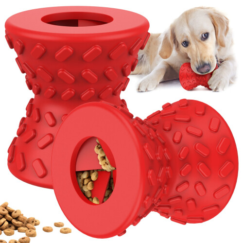 Grusce hundepuslespill gummigodbitdispenser 2-pakning