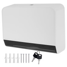 Dispensador de toallas de papel de pared con cerradura y plegable