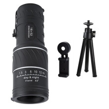 Leistungsstarkes Monokular-Teleskop-Set, 16 X 52 Zoom, Nachtsichtfernrohr mit Großer Reichweite für Outdoor-Camping, Vogelbeobachtungswerkzeuge