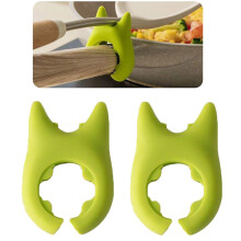 Pinzas de silicona para alimentos, soporte para cucharas, ollas y sartenes (2 unidades)