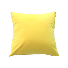 Housse de coussin en velours amovible et lavable, couleur unie, 45 x 45 cm