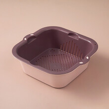 Panier d'égouttage en plastique à double paroi Giyblacko (1 pièce)