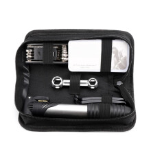 Kit de reparare a bicicletelor cu pompă și plasturi pentru anvelope