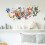 Adesivos de parede florais para quarto e sala de estar (1 pacote) 6