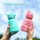 Hesroicy opvouwbare plastic beker 500 ml met deksel 3