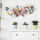 Adesivos de parede florais para quarto e sala de estar (1 pacote) 4