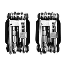 Rennrad-Reparaturset, Multi-Werkzeugset, Schwarz, 11-in-1, 2-teilig