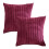 Fodere per cuscini a righe in velluto a coste, set da 2 pezzi, 24x24 pollici 1