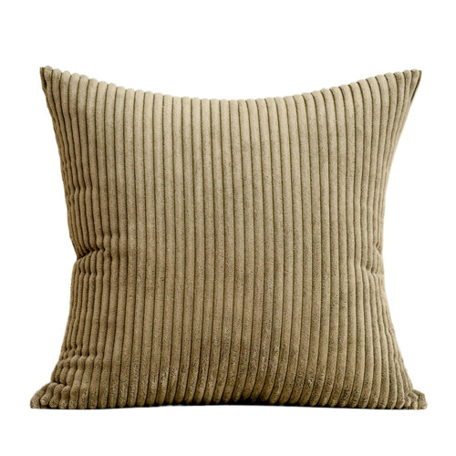 Conjunto de 2 capas de almofada listradas respiráveis, 50x50 cm (20x20 polegadas)