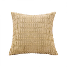 Housse de coussin en velours côtelé à motif lapin (2 pièces)