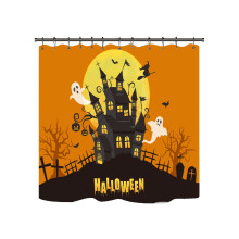 Vodotesný sprchový záves na Halloween 71x71 palcov