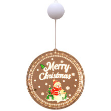 Guirlande lumineuse décorative LED de Noël, 21 cm, motifs colorés