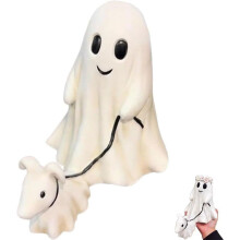 Halloween-haamukävelykoirapatsas pöytäkoristeena
