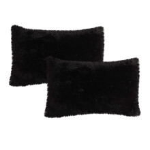Taies d'oreiller douces et duveteuses en velours, lot de 2