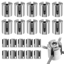 Set roestvrijstalen kruiskabelklemmen voor 3 mm staalkabel