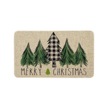 Weihnachts-Fußmatte mit Cartoon-Motiv für drinnen und draußen, 45,7 x 76,2 cm (18 x 30 Zoll)
