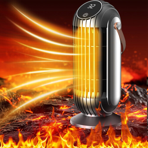 Chauffage d'appoint en céramique avec télécommande pour une utilisation intérieure