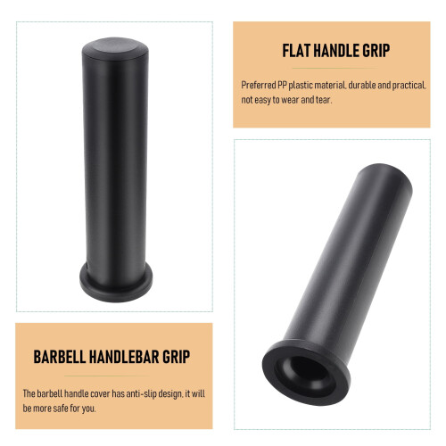 Barbell Rod Grip Plastic Anti-skid Handle 1 Pair 1