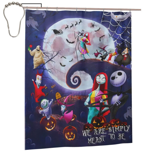 Nightmare Before Christmas Zombie Bride Douchegordijn